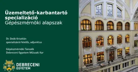 Üzemeltető-karbantartó specializáció